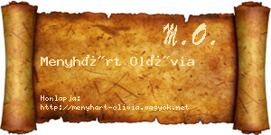 Menyhárt Olívia névjegykártya
