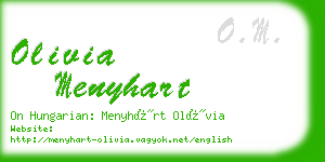 olivia menyhart business card